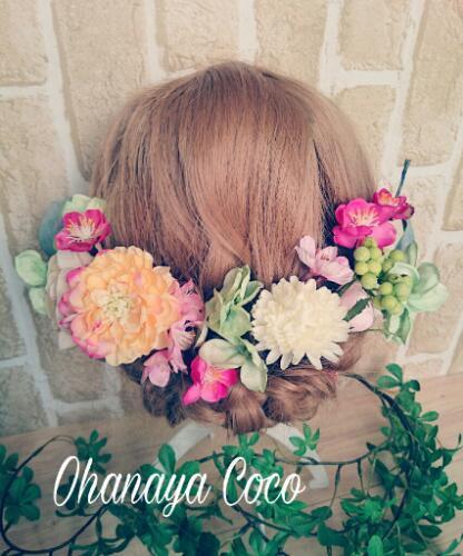 Sold Out 春色funwari桜と紫陽花の髪飾り15点Set No109