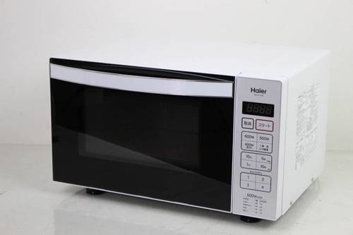 047) 美品 ハイアール JM－FH18B/18L フラット庫内ヘルツフリー電子レンジ ホワイト 2014年製　Haier Think Series