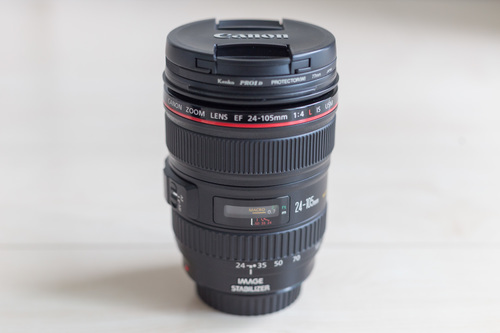 CANON EF24-105 F4L IS USM, Kenko PRO1Dw 77mm付き