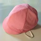体操帽子 ピンク 日よけなし カラー帽子