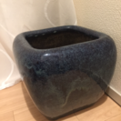 きれいなブルーの陶器・鉢カバー・金魚鉢・火鉢@京都 緊急❗️