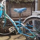 22インチ女の子用自転車(水色)