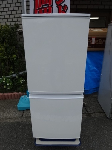 N450 SHARP ノンフロン 冷凍冷蔵庫 SJ-14Y-W 2014年製