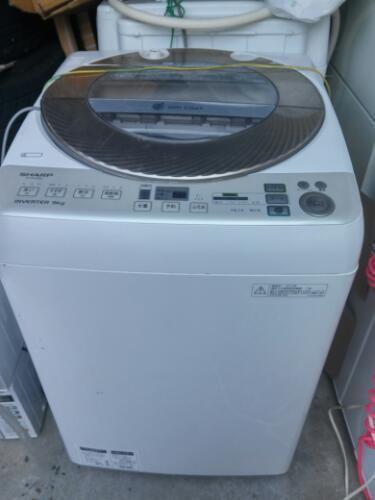 (熊)2013年製SHARP   全自動洗濯機　ES-GV90M