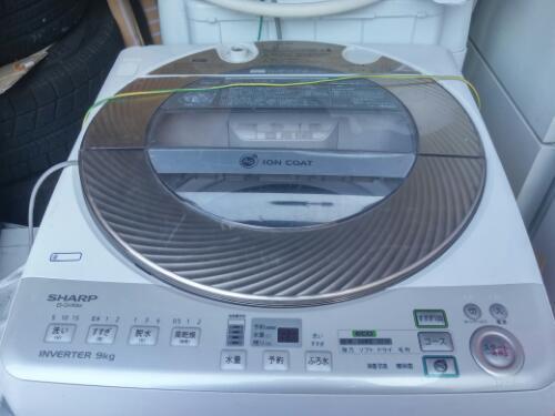 (熊)2013年製SHARP   全自動洗濯機　ES-GV90M