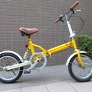 《Erotic Design Works》折りたたみ自転車16インチ イエロー