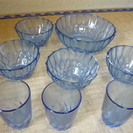 レトロなガラス小鉢とコップ
