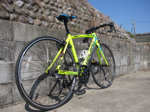 UPLAND HAWK100 ロードバイク 黄×青 前後ギア