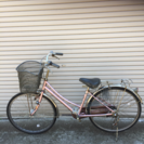 26インチ 鍵付 中古自転車 ピンク ママチャリ