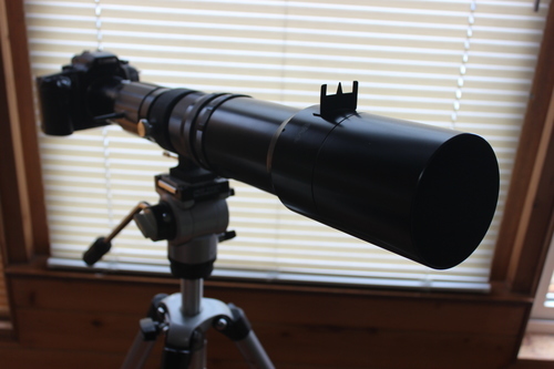 大型三脚付き望遠レンズ　ｆ＝６００ｍｍTELE-ToKina CANONマウント（ペンタックスマウントもあり）