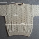 セーター(男性用)　毛100%　Lサイズ