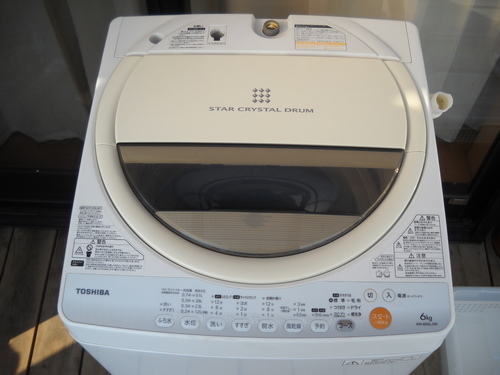 東芝　洗濯機　6キロ　AW-60GL