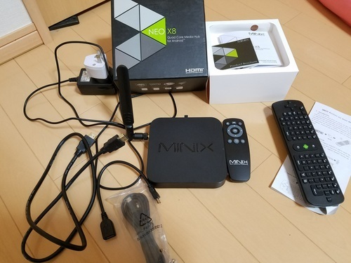 MINIX NEO X8 android tv box おまけでエアマウス付