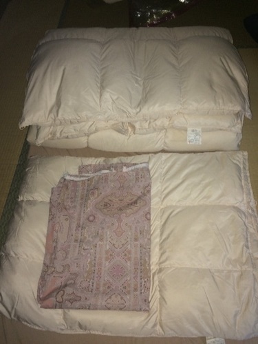 月の友の会 羽毛布団 春夏用、秋冬用セット