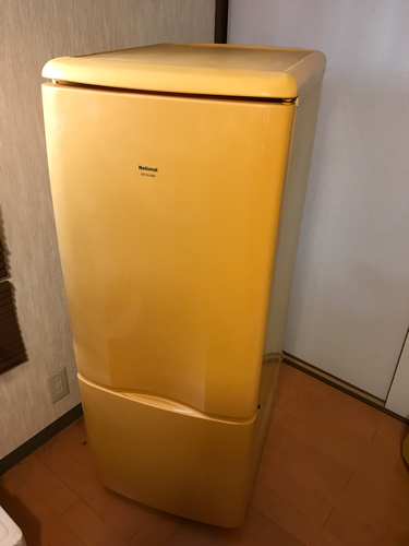 かわいいレトロなナショナル 2ドア 冷蔵庫 黄色 ぽつさん 琴似の家電の中古あげます 譲ります ジモティーで不用品の処分