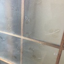 昭和のガラスドア 引き戸 レトロ 木材 DIY