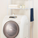 交渉中  タオル掛け付き 洗濯機ラック中古(ニトリWP96155)