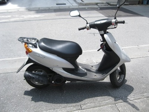 エンジン好調　ヤマハ　ジョグ　JOG　SA16J　２スト　キーシャッター　50cc　原付　自賠責　平成33年8月19日まで　沖縄　那覇　メーターに難あり