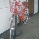 差し上げます。オレンジの24インチ自転車