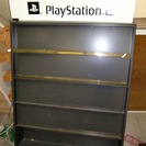 PS2 プレイステーション2用　スティール製ゲームディスプレー棚...