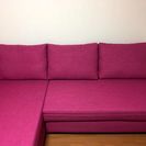 （取引中）IKEA イケアで購入　ソファベッド　収納付き　カウチ...