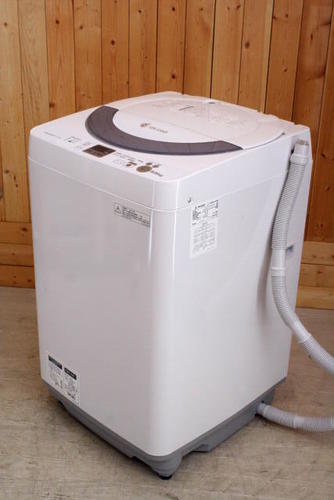 ☆岐阜市内送料無料☆　全自動洗濯機　SHARP ES-GE55N-S 5.5kg 2014年製　岐阜