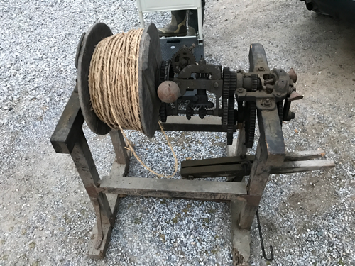 縄を編む機械 古道具