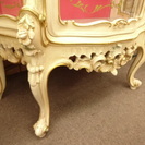 【小倉南区葛原東】 【引取限定】姫家具 ロココ調 ショーケース キャビネット 