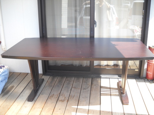 ニトリ　ダイニングテーブル　回転椅子4脚セット