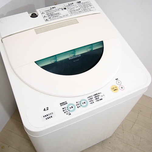 [清掃/動作確認済] National 4.2kg全自動洗濯機 NA-F42M6 日本製クリーナーをプレゼント中 [JD5]
