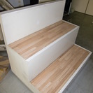 木製の階段棚（2段）（ひな段）