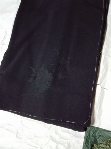 絵羽織（えばおり）黒　新品　アンティーク着物