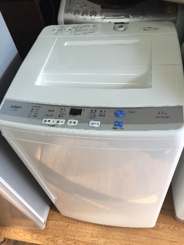 2016年 アクア 4.5kg 全自動洗濯機 売ります