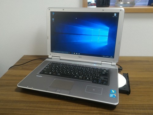 お取引中)Core-i5 ﾒﾓﾘ4G搭載 訳ありWindows10ﾉｰﾄPC Win10/i5/ﾒﾓﾘ4GB/HDD250GB/DVD-RW/無線LAN/Kingsoft Office2016 [NEC Versapro JVD-B]