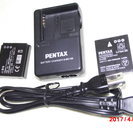 ペンタックスX90用電池(Li-ion20 )及び充電器