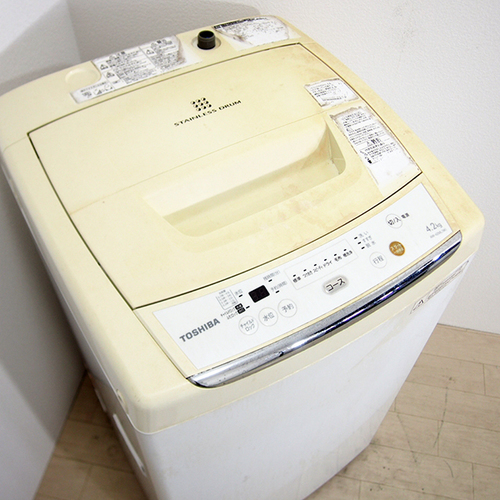 【分解清掃済】JD19 東芝 4.2kg全自動洗濯機 AW-42ML 2013年製 ステンレス槽 一人暮らしにおすすめ [7000]