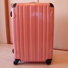 ピンク　スーツケース　ダイヤル式TSAロック　1週間位のご旅行に