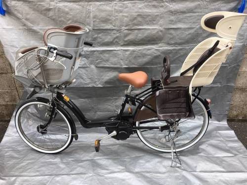 電動自転車 ヤマハ PAS リトルモア リチウム 26型 タイヤ前後新品 サドル新品 良品