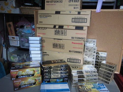 S-VHS　ビデオテープ　いろいろ　まとめて　大量　未開封