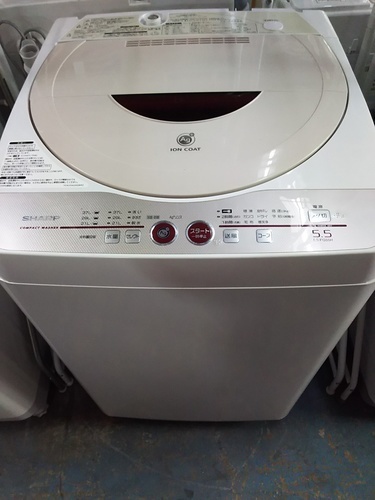 2008年製［SHARP］5.5Kg全自動洗濯機/SALE⁑リサイクルショップヘルプ