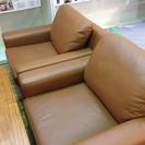 展示品 CONDE HOUSE/カンディーハウス 本革高級 ソファー　4点 (15446/15443)