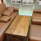 展示品 CONDE HOUSE/カンディーハウス 本革高級 ソファー　4点 (15446/15443)