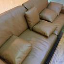 展示品 CONDE HOUSE/カンディーハウス 本革高級 ソファー　4点 (15446/15443)