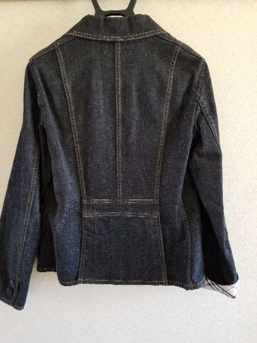 【BURBERRY  London】  ブラックデニムテーラードジャケット正規品