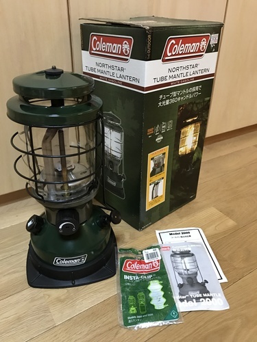 【美品】Coleman コールマン NorthStar ノーススター ランタン 2000-750J 未使用マントル1枚付き 2004年12月製