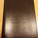 BurberryBlackLabel 限定本革ファイル