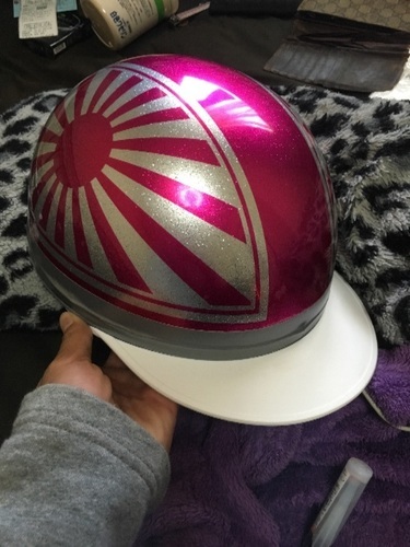 ピンク バリオス ヘルメット付