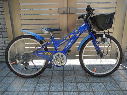 Panasonic RIDER JR 22インチ 6段変速付 高級ジュニアマウンテンバイク  ☆ブルー☆　状態良