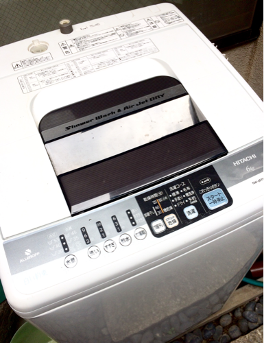 2013年購入 取説有 HITACHI 全自動洗濯機 乾燥機能付 6kg