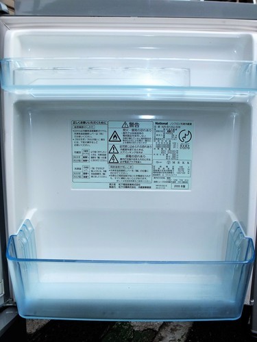 ☆\tナショナル National NR-B123J 122L 2ドアノンフロン冷凍冷蔵庫◆安心の松下ブランド